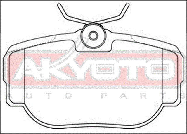 КОЛОДКИ ТОРМОЗНЫЕ ДИСКОВЫЕ ЗАДНИЕ AKD-0296