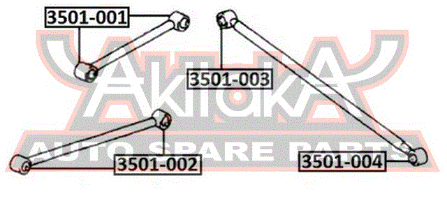 САЙЛЕНТБЛОК ЗАДНЕЙ ПРОДОЛЬНОЙ ТЯГИ 3501-001