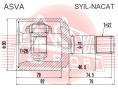 ШРУС ВНУТРЕННИЙ ЛЕВЫЙ 26x31x27 SYIL-NACAT