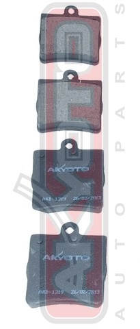 КОЛОДКИ ТОРМОЗНЫЕ ДИСКОВЫЕ ЗАДНИЕ AKD-1319