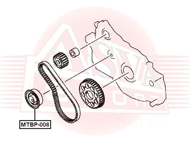 РОЛИК НАТЯЖНОЙ MTBP-008