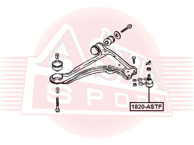 ОПОРА ШАРОВАЯ НИЖНЯЯ 1820-ASTF