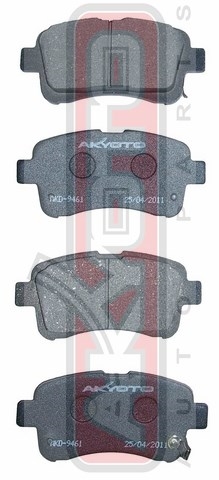 КОЛОДКИ ТОРМОЗНЫЕ ДИСКОВЫЕ ПЕРЕДНИЕ AKD-9461