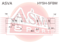 ПОЛУОСЬ ПРАВАЯ 27X423X28  (БЕЗ ПОДШИПНИКА) HYSH-SFBM