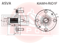 СТУПИЦА ПЕРЕДНЯЯ KAWH-RIO1F