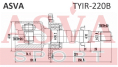 ШРУС ВНУТРЕННИЙ ПРАВЫЙ 24x35x20 TYIR-220B
