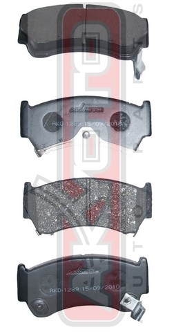 КОЛОДКИ ТОРМОЗНЫЕ ДИСКОВЫЕ ПЕРЕДНИЕ AKD-1289