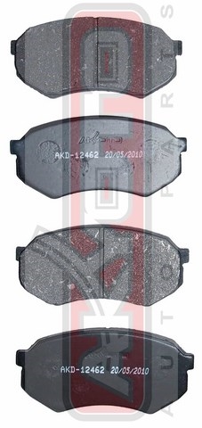 КОЛОДКИ ТОРМОЗНЫЕ ДИСКОВЫЕ ПЕРЕДНИЕ AKD-12462