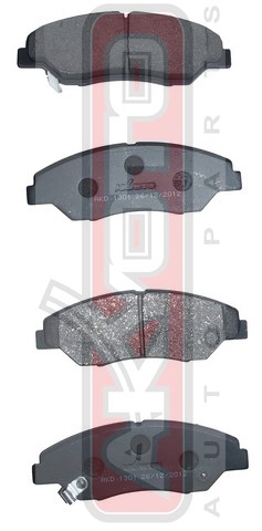 КОЛОДКИ ТОРМОЗНЫЕ ДИСКОВЫЕ ПЕРЕДНИЕ AKD-1301