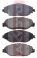 КОЛОДКИ ТОРМОЗНЫЕ ДИСКОВЫЕ ПЕРЕДНИЕ AKD-23104