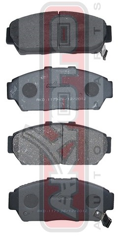 КОЛОДКИ ТОРМОЗНЫЕ ДИСКОВЫЕ ПЕРЕДНИЕ AKD-1179