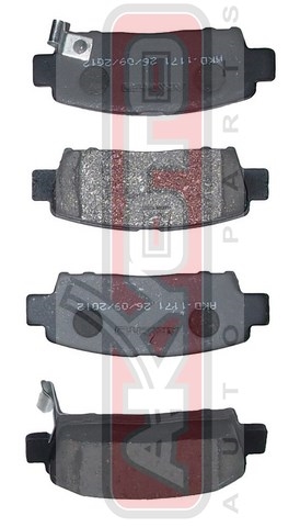 КОЛОДКИ ТОРМОЗНЫЕ ДИСКОВЫЕ ЗАДНИЕ AKD-1171
