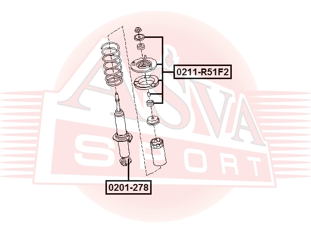 ОПОРА АМОРТИЗАТОРА 0211-R51F2