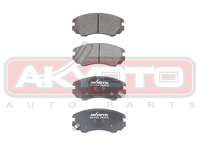 КОЛОДКИ ТОРМОЗНЫЕ ПЕРЕДНИЕ AKD-31204