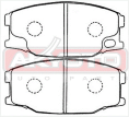 КОЛОДКИ ТОРМОЗНЫЕ ДИСКОВЫЕ ПЕРЕДНИЕ AKD-3407