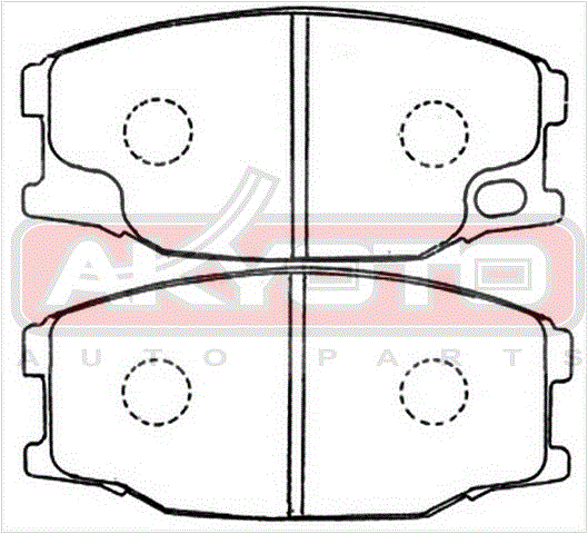 КОЛОДКИ ТОРМОЗНЫЕ ДИСКОВЫЕ ПЕРЕДНИЕ AKD-3407