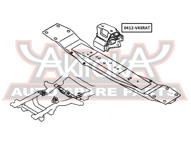 ПОДУШКА ДВИГАТЕЛЯ ЗАДНЯЯ AT 0412-V43RAT