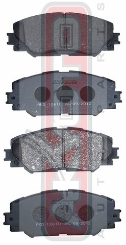 КОЛОДКИ ТОРМОЗНЫЕ ДИСКОВЫЕ ПЕРЕДНИЕ AKD-12610