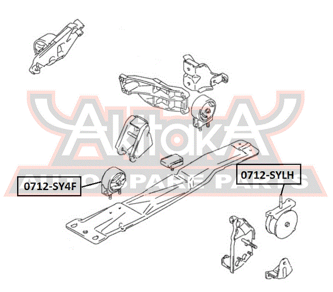ПОДУШКА ДВИГАТЕЛЯ ПЕРЕДНЯЯ 0712-SY4F