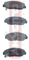 КОЛОДКИ ТОРМОЗНЫЕ ДИСКОВЫЕ ПЕРЕДНИЕ AKD-8484