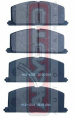 КОЛОДКИ ТОРМОЗНЫЕ ДИСКОВЫЕ ПЕРЕДНИЕ AKD-1001