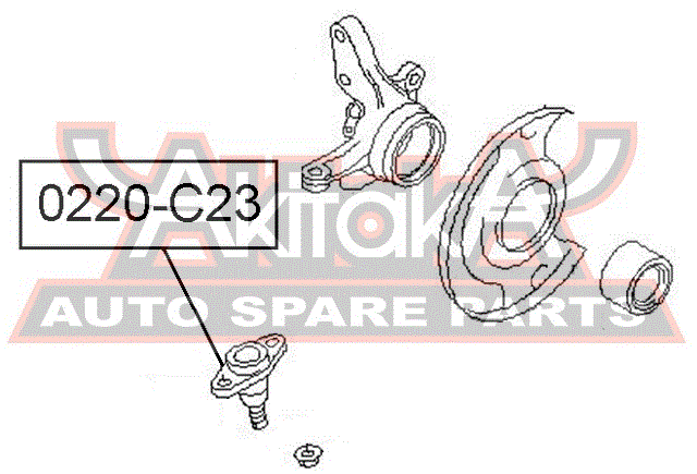 ОПОРА ШАРОВАЯ НИЖНЯЯ 4WD 0220-C23