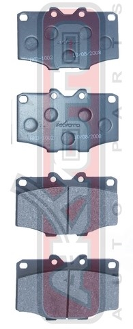 КОЛОДКИ ТОРМОЗНЫЕ ДИСКОВЫЕ ПЕРЕДНИЕ AKD-1002