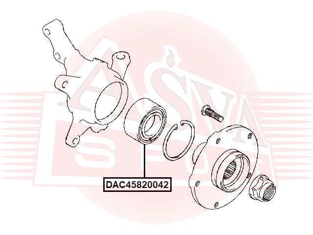 ПОДШИПНИК СТУПИЧНЫЙ ПЕРЕДНИЙ DAC45820042