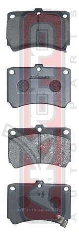 КОЛОДКИ ТОРМОЗНЫЕ ДИСКОВЫЕ ПЕРЕДНИЕ AKD-1113