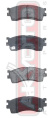 КОЛОДКИ ТОРМОЗНЫЕ ДИСКОВЫЕ ПЕРЕДНИЕ AKD-1299