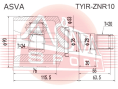 ШРУС ВНУТРЕННИЙ ПРАВЫЙ 24X35X20 TYIR-ZNR10