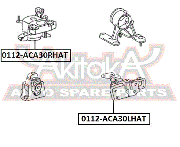 ПОДУШКА ДВИГАТЕЛЯ ПРАВАЯ ГИДРАВЛИЧЕСКАЯ 0112-ACA30RHAT