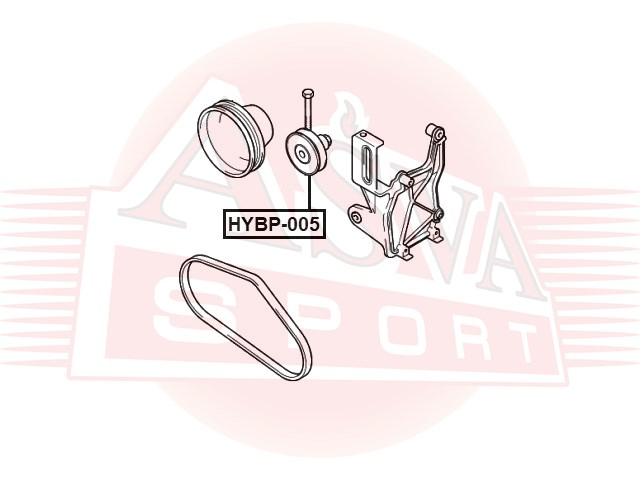 РОЛИК НАТЯЖНОЙ HYBP-005