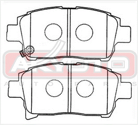КОЛОДКИ ТОРМОЗНЫЕ ДИСКОВЫЕ ПЕРЕДНИЕ AKD-1133