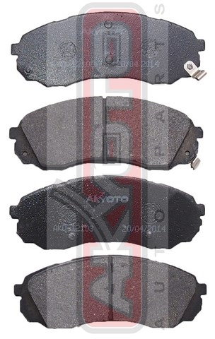 КОЛОДКИ ТОРМОЗНЫЕ ДИСКОВЫЕ ПЕРЕДНИЕ AKD-12103