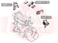 ПОДУШКА ДВИГАТЕЛЯ ЗАДНЯЯ 0512-GH25RAT