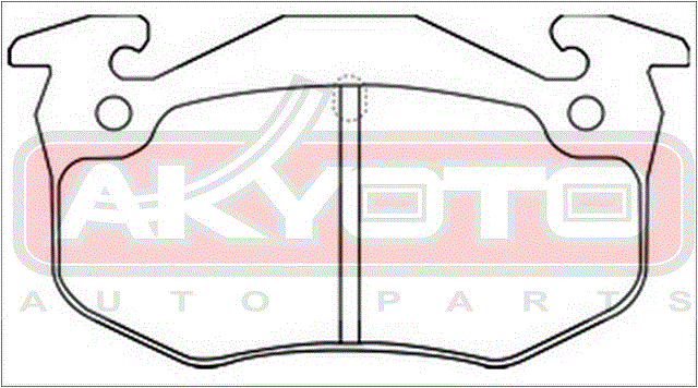 КОЛОДКИ ТОРМОЗНЫЕ ДИСКОВЫЕ ЗАДНИЕ AKD-03322