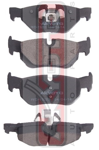 КОЛОДКИ ТОРМОЗНЫЕ ДИСКОВЫЕ ЗАДНИЕ AKD-19203