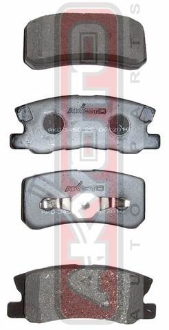 КОЛОДКИ ТОРМОЗНЫЕ ДИСКОВЫЕ ЗАДНИЕ AKD-3450