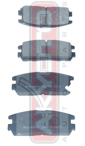 КОЛОДКИ ТОРМОЗНЫЕ ДИСКОВЫЕ ЗАДНИЕ AKD-H001