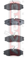 КОЛОДКИ ТОРМОЗНЫЕ ДИСКОВЫЕ ПЕРЕДНИЕ AKD-1308