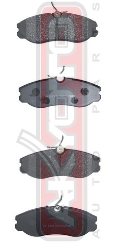КОЛОДКИ ТОРМОЗНЫЕ ДИСКОВЫЕ ПЕРЕДНИЕ AKD-1308