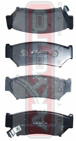 КОЛОДКИ ТОРМОЗНЫЕ ДИСКОВЫЕ ПЕРЕДНИЕ AKD-9301