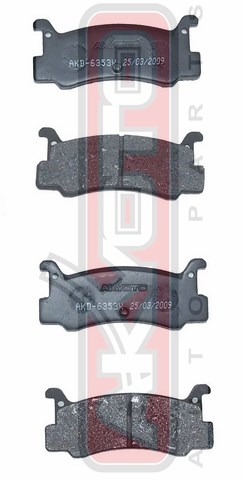 КОЛОДКИ ТОРМОЗНЫЕ ДИСКОВЫЕ ЗАДНИЕ AKD-6353