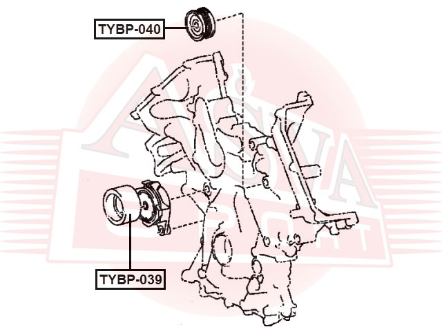 РОЛИК НАТЯЖНОЙ TYBP-039