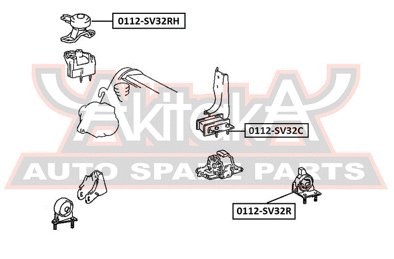 ПОДУШКА ДВИГАТЕЛЯ ПРАВАЯ 0112-SV32RH