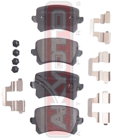 КОЛОДКИ ТОРМОЗНЫЕ ДИСКОВЫЕ ЗАДНИЕ AKD-23203