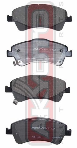 КОЛОДКИ ТОРМОЗНЫЕ ДИСКОВЫЕ ПЕРЕДНИЕ AKD-1837