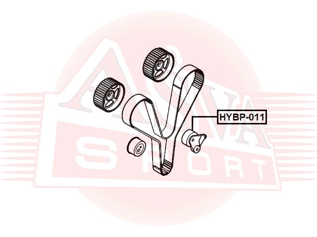 РОЛИК НАТЯЖНОЙ HYBP-011