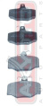 КОЛОДКИ ТОРМОЗНЫЕ ДИСКОВЫЕ ЗАДНИЕ AKD-1310